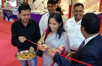 Ambassador of India Mrs Reenat Sandhu inaugurated India Pavilion at Fiera del Levante (Bari) on September 9, 2017